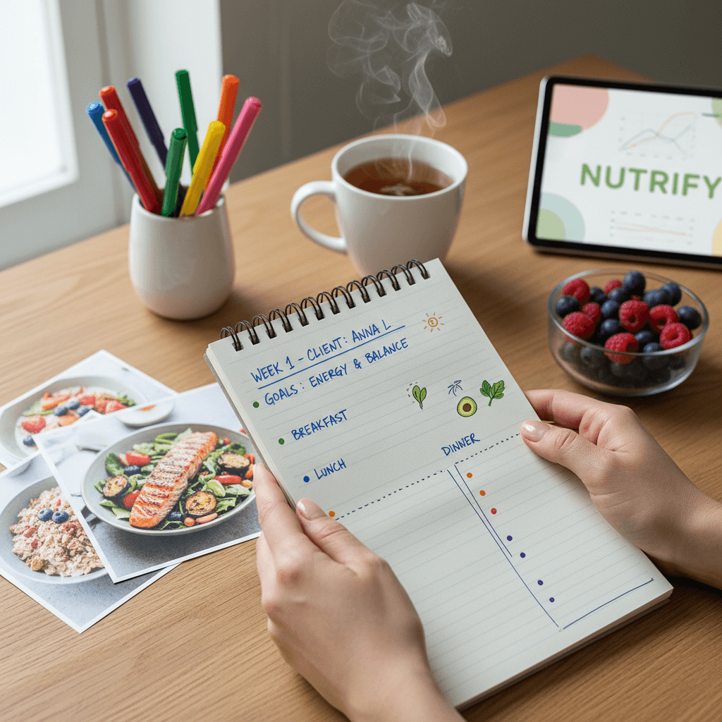 Client consultation in progress at Kaiser Nutrition Clinic