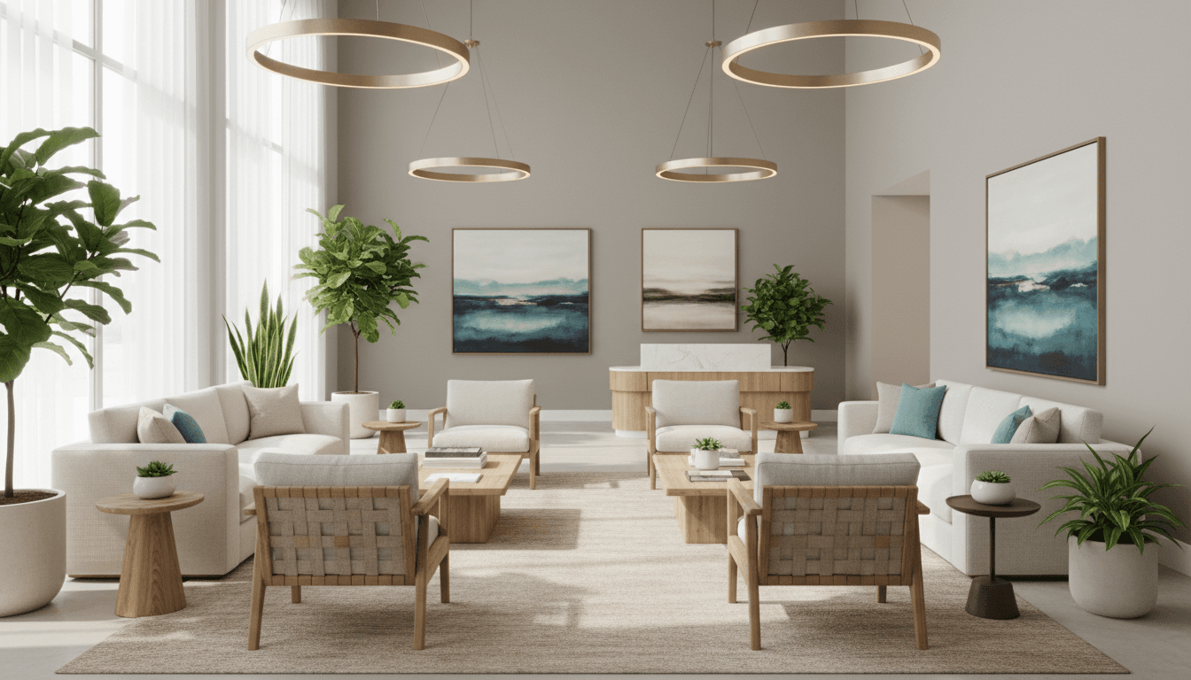 Warm and welcoming waiting area in our Toronto clinic