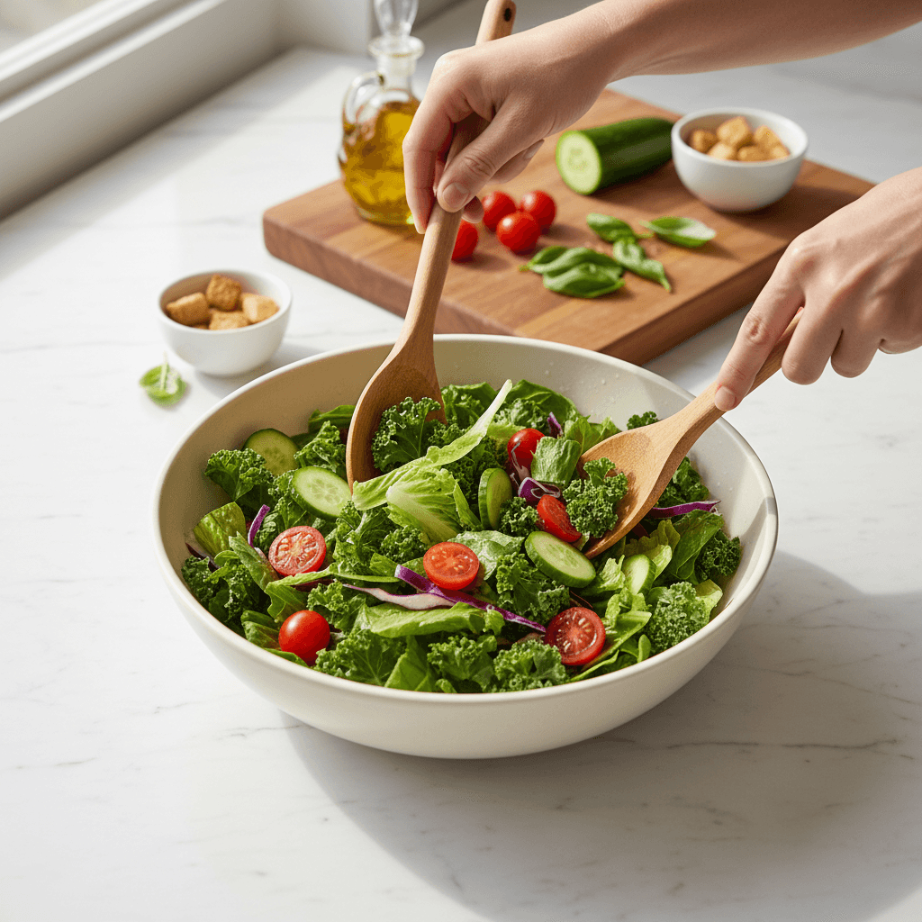 Practical meal prep with colorful ingredients
